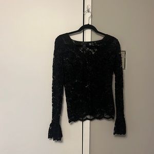 Black lace top